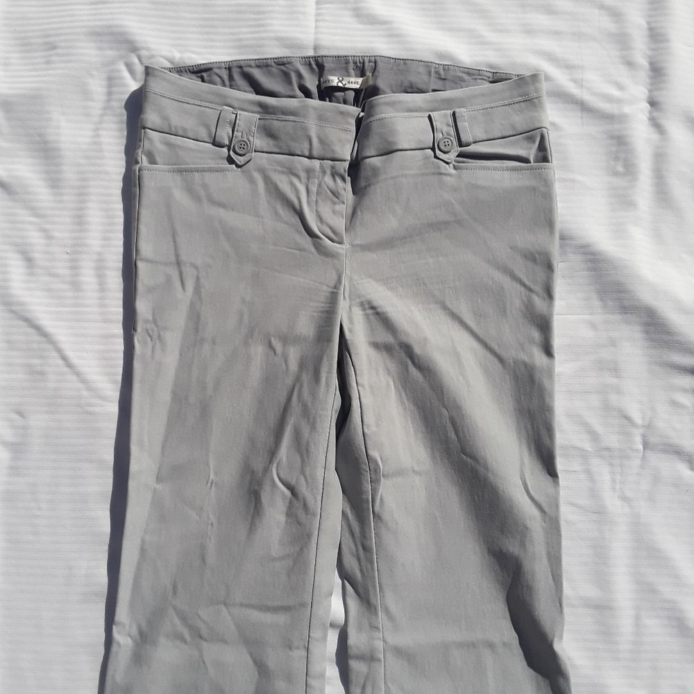Have&Have grey flat front pant - Picture 9 of 12